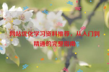 網(wǎng)站優(yōu)化學(xué)習(xí)資料推薦，從入門到精通的完整指南