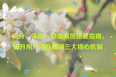 積分、等級(jí)、勛章系統(tǒng)搭建指南，提升用戶活躍度的三大核心機(jī)制