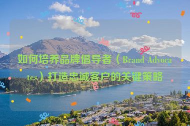 如何培養(yǎng)品牌倡導(dǎo)者（Brand Advocates）打造忠誠(chéng)客戶的關(guān)鍵策略