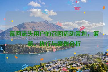 贏回流失用戶的召回活動(dòng)策劃，策略、執(zhí)行與案例分析