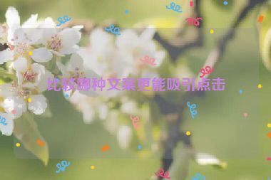比較哪種文案更能吸引點(diǎn)擊