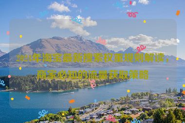 2024年淘寶最新搜索權(quán)重規(guī)則解讀，商家必知的流量獲取策略
