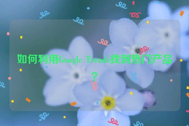如何利用Google Trends找到熱門產(chǎn)品？